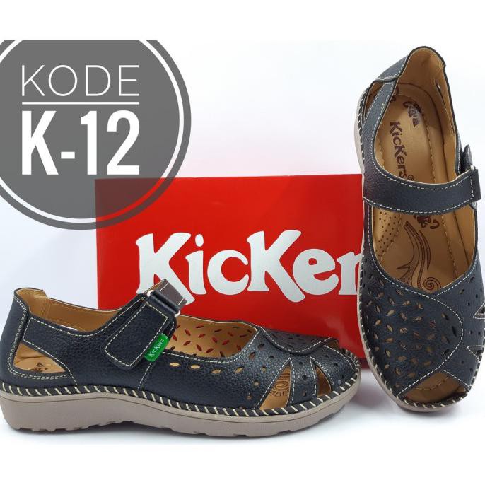 ORIGINAL  Kode K-12 Wanita Kickers Kulit Sepatu Bahan Sepatu Sandal Wanita