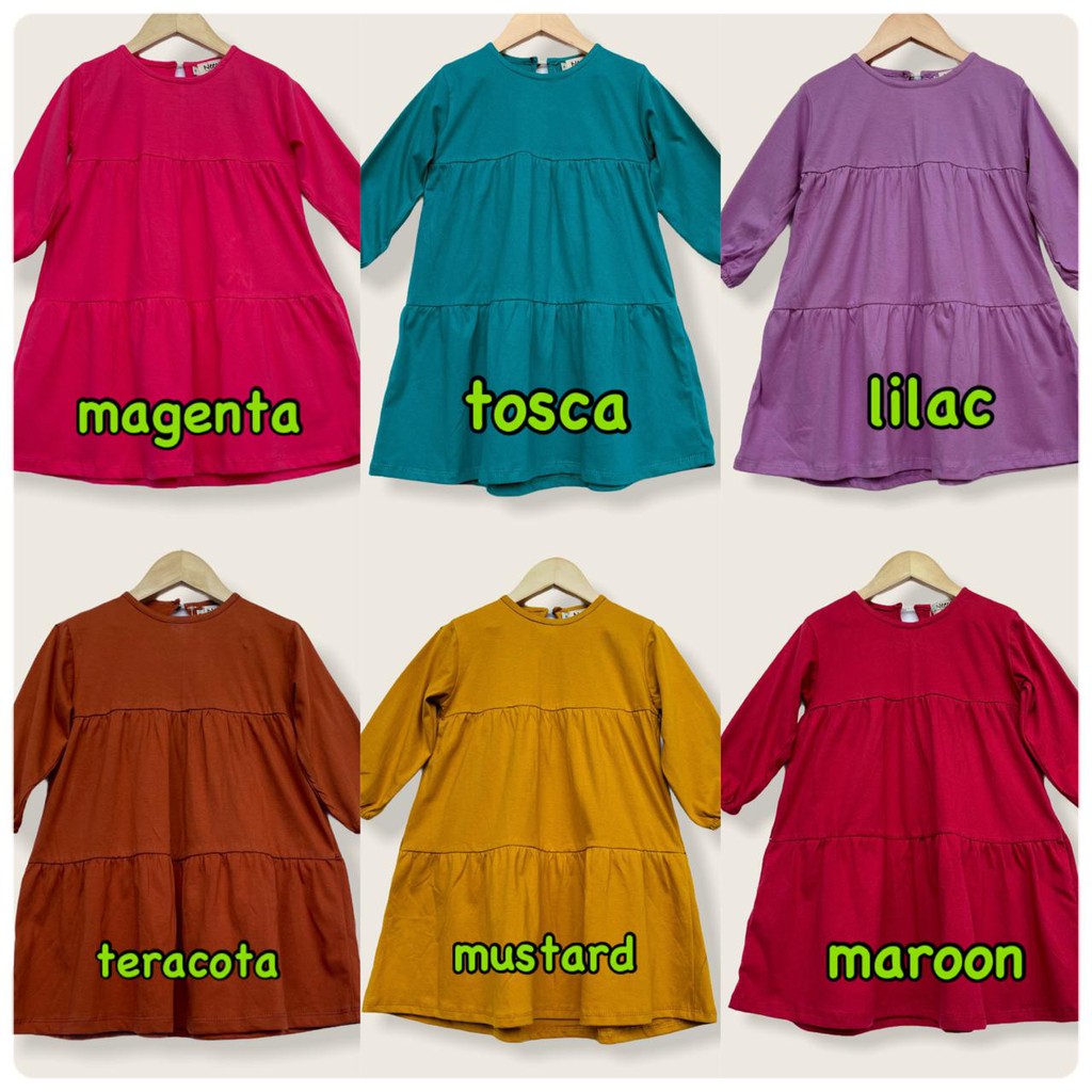 Tunik Kimora Tunik Anak Bahan Kaos Neeca Kiddos Size 2-10 Tahun
