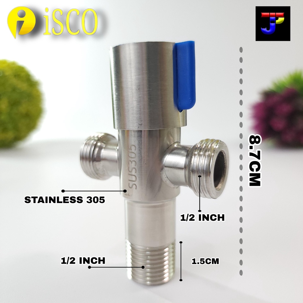 Stop Kran T - Stop Keran Closet Duduk - Kran Closet Shower - Kran Cabang Stainless