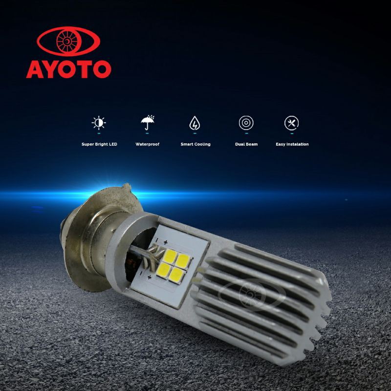 LAMPU MOTOR LED BEBEK MATIC MOTOR AYOTO M2B AC DC HI LO