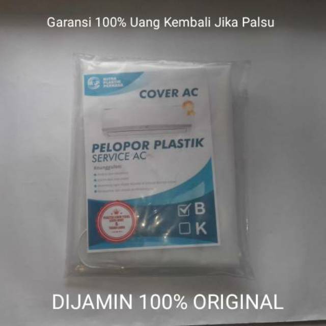 Plastik Cover Coper Koper Cuci Steam Stem Stim Steem Service Servis Serpis AC Ukuran Besar 1-2pk