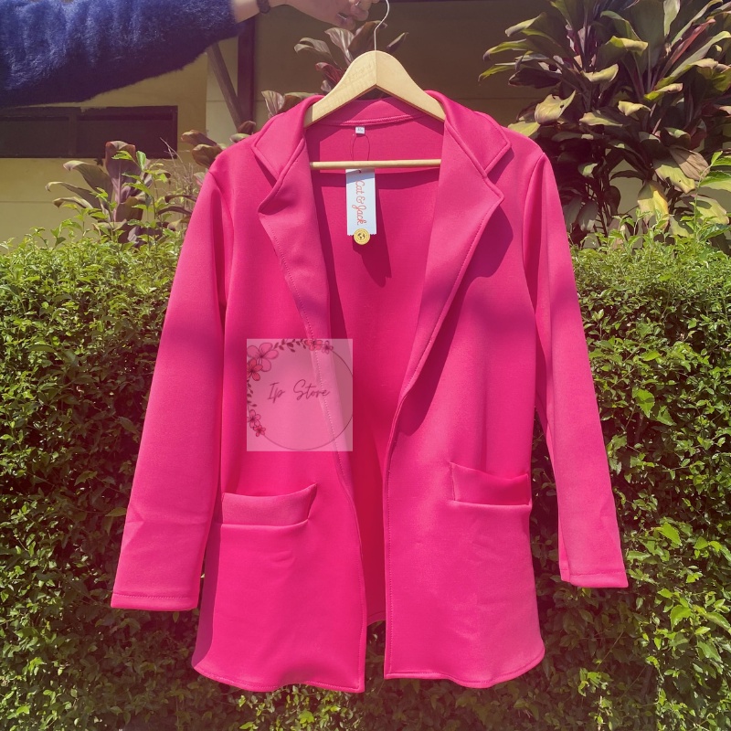 Blazer Wanita Scuba Premium Part II / Outer Basic Polos Scuba / Blazer Wanita Korea Scuba Trendy Premium Jas Wanita