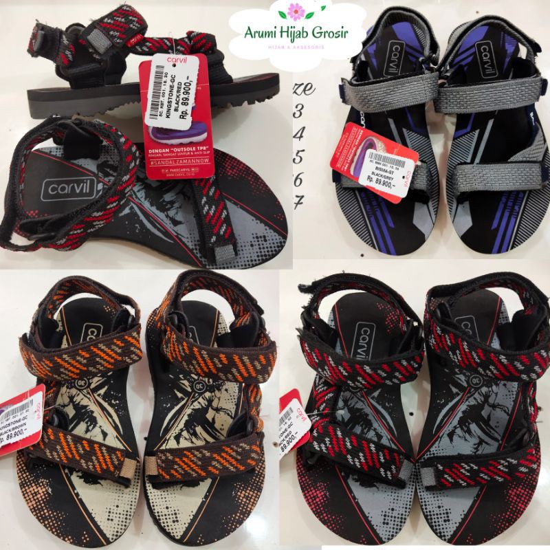 SANDAL CARVIL GUNUNG ANAK,CARVIL KINGSTONE,CARVIL BISMA