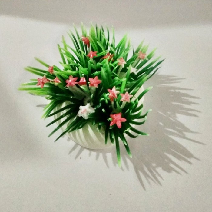 Rumput Plastik Mini 5 cm Hiasan Aksesoris Ornamen Aquarium Aquascape