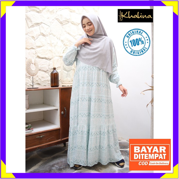 Baju Gamis Home Homey Dress Homedress Homedres Katun Rayon Viscose Premium Busui Mint Bahan Adem Hal