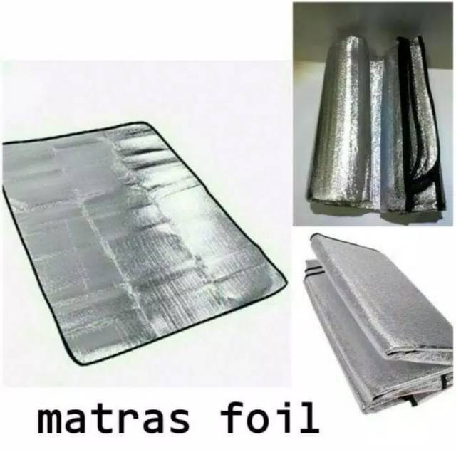 Matras Foil 180x100cm - matras alumunium - alas duduk camping outdoor - alas tenda kemping outdoor