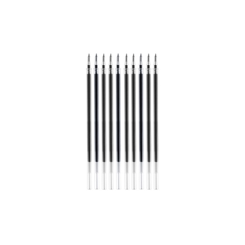 10pcs Pulpen Gel 0.5mm Anti slip Bahan Karet Untuk Kantor / Sekolah