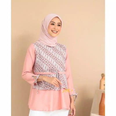 Atasan Batik Wanita Kerja Jumbo Dolby Dolbi Dobby Doby Modern Dan Terbaru 2020