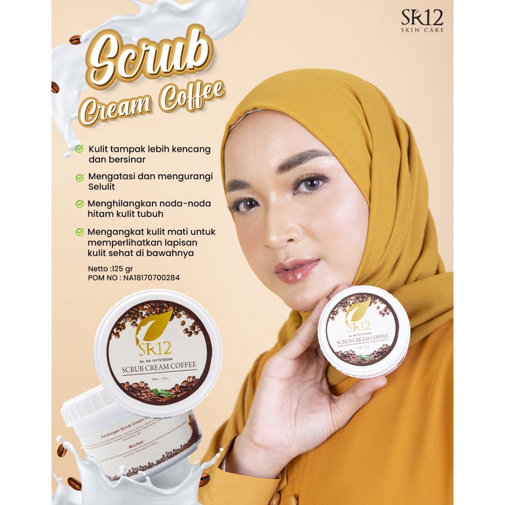 SR12 LULUR COFFEE SCRUB / LULUR BADAN /SCRUB/ LULUR KOPI/ LULUR BPOM