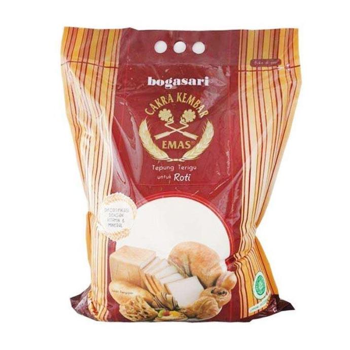 

[COD] TEPUNG CAKRA KEMBAR EMAS ROTI 5kg Cakra mas roti [COD]