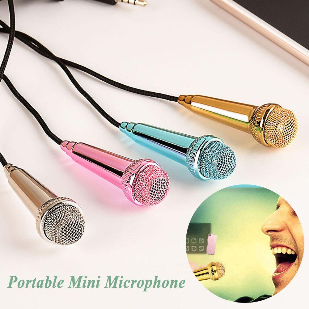 TOP Mikrofon Mini Chatting Portable Singing Handheld Phone Mic