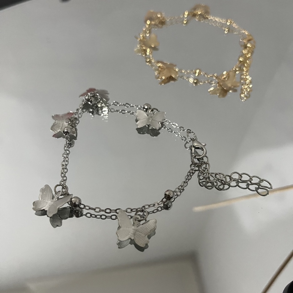 butterflies bracelet / Aksesoris Gelang Gelang Wanita Gelang Korea