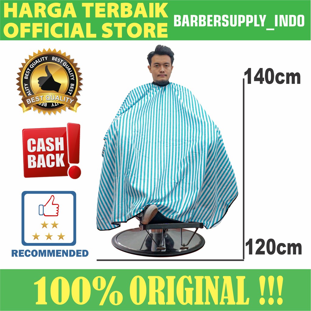 Kain Kep Kip Barber Cape Barber Salon Motif