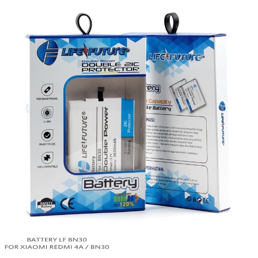 BATERAI XIAOMI REDMI 4A / BN-30 / BN 30 / BN30 DOUBLE POWER LIFE FUTURE