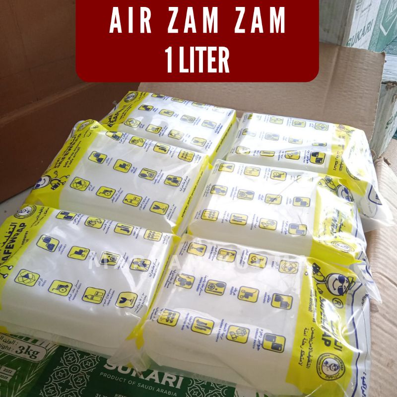 AIR ZAM ZAM 1 LITER ORIGINAL SAFE WRAP RESELLER HARGA KHUSUS AIR ZAMZAM