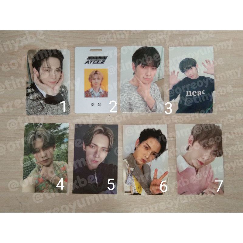 ATEEZ PHOTOCARD  POB, ID SG 21