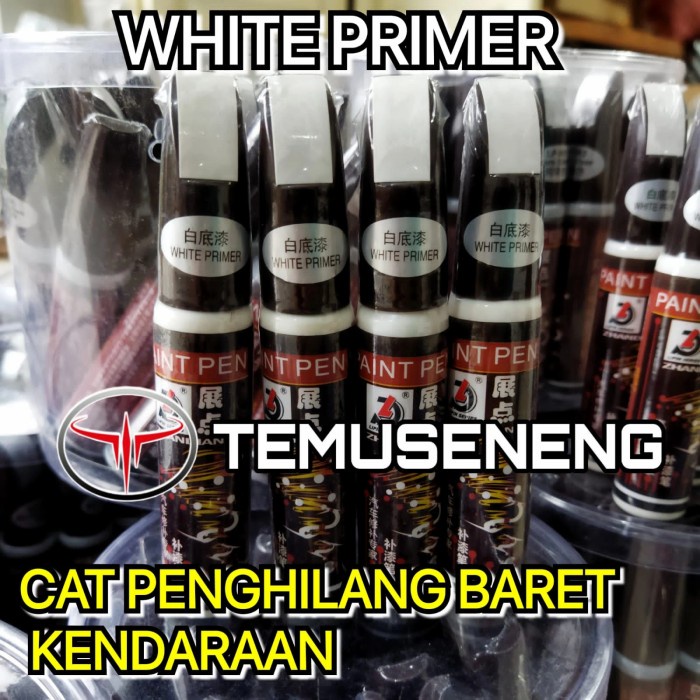 Super White Primer Metalic Putih Spidol Cat Mobil Motor Lecet Baret