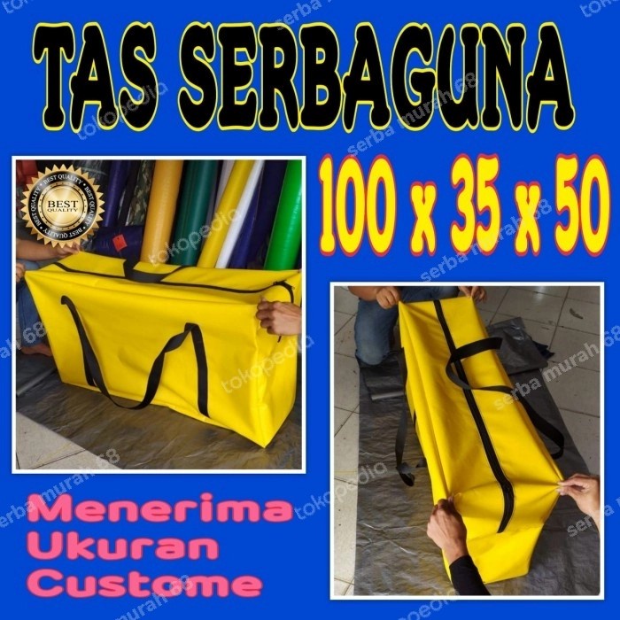 

✨ BISA COD ✨ TAS SERBAGUNA BAHAN SEMI KARET UK.100X30X50 CM