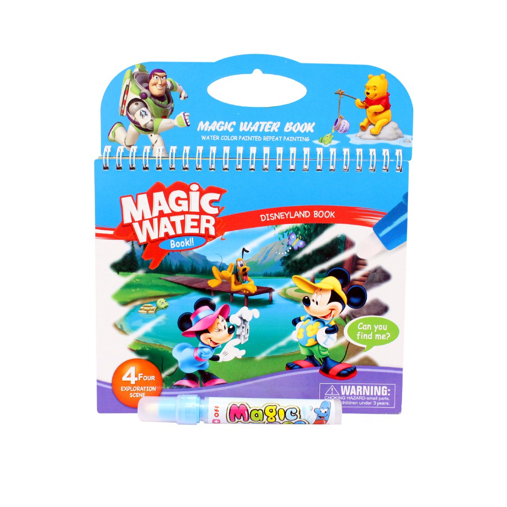 Mainan anak buku mewarnai MAGIC WATER BOOK BUKU CAT AIR