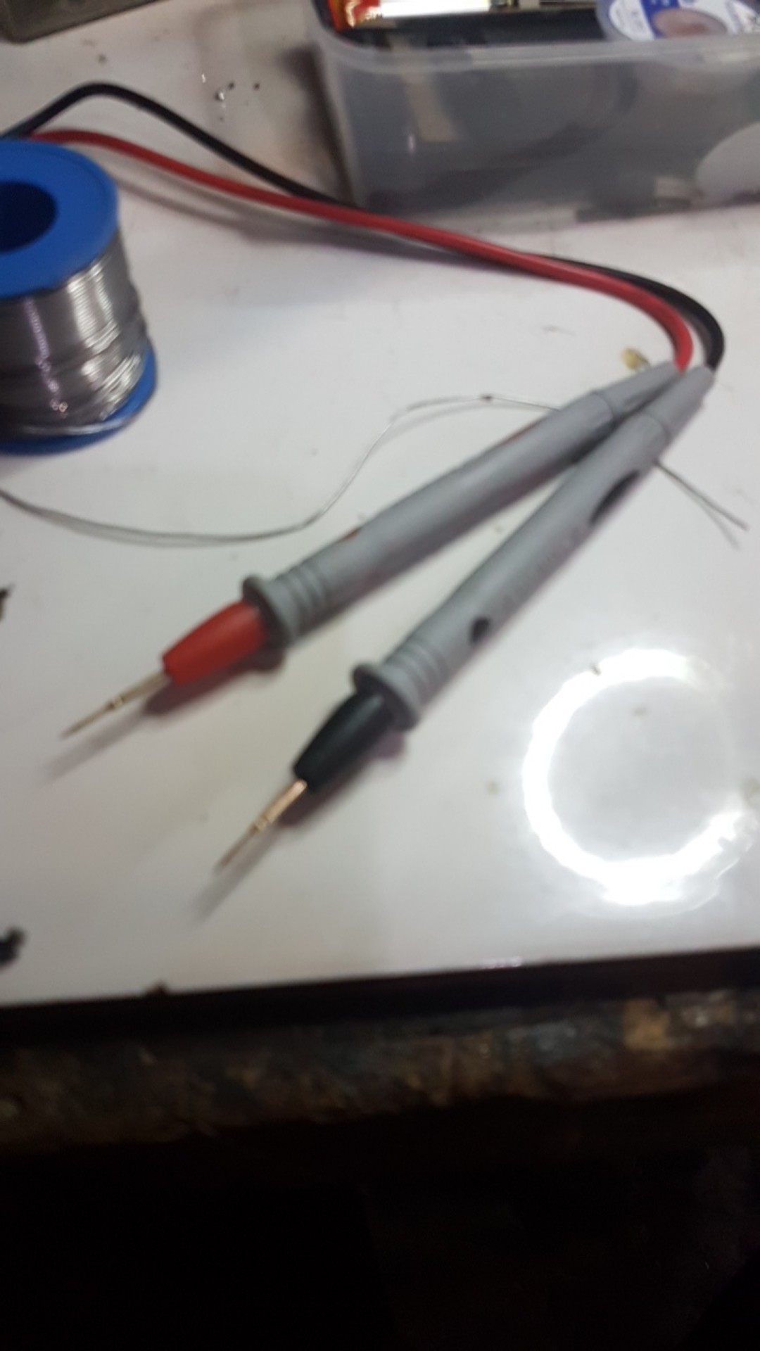 Kabel Multitester Ujung Lancip Tajam - Jarum Avometer Sepasang Warna Merah Hitam -kabel Multi Tester