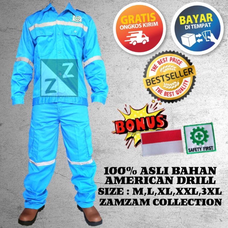 BAJU &amp; CELANA SAFETY KATELPAK WERPAK KEMEJA SERAGAM SAFETY KERJA TEHNIK LAPANGAN BAJU SAFETY LENGAN PANJANG BAJU SAFETY K3 BAJU SAFETY PROYEK BAJU SAFETY TAMBANG BAJU SAFETY KEREN BAJU SAFETY WELDER BAJU SAFETY MEKANIK