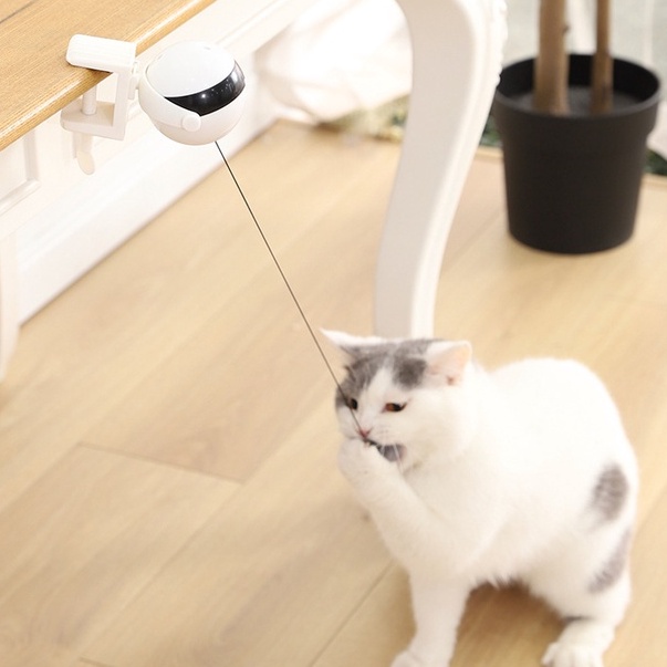 Mainan kucing simulasi menangkap burung menyalurkan naluri kucing sebagai predator agar tidak stress Electric Automatic Lifting Motion Cat Toy Interactive Puzzle Smart Pet Cat Teaser Ball Pet Supply Lifting Toys