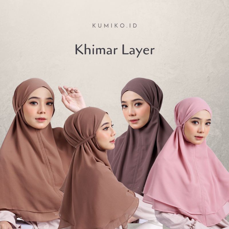 Khimar 2 layer Khimar syari Khimar syari ceruty