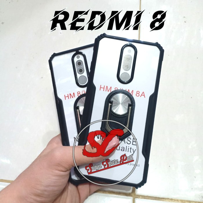 Clear Case Redmi 8A - Softcase Ring Shockproof Xiaomi Redmi 8A 8A Pro - SC