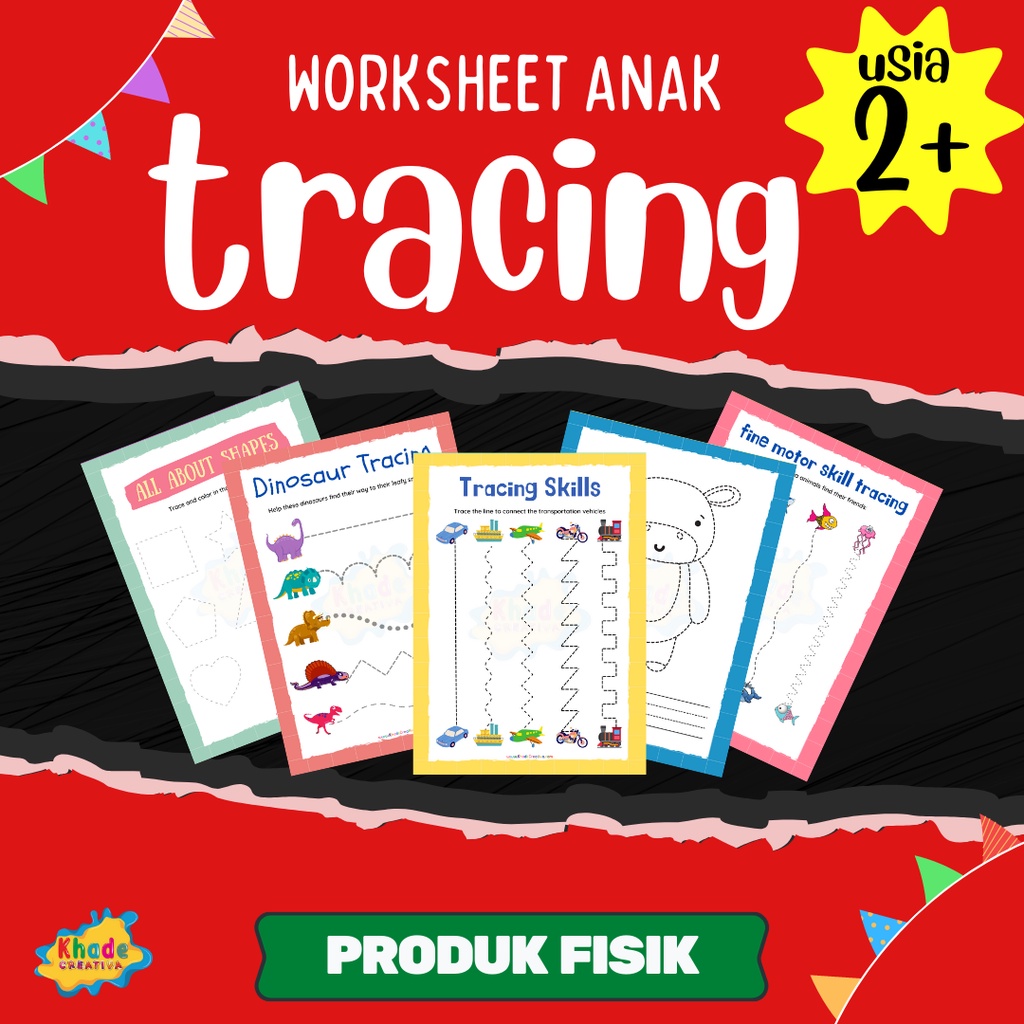 Worksheet Tracing Number Menebalkan Garis Huruf Angka | Mainan Edukasi Anak 3 Tahun | Mainan Edukati