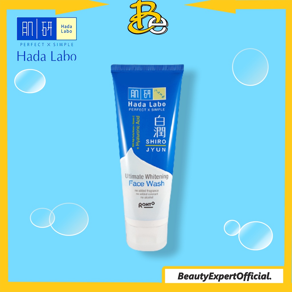 ⭐️ Beauty Expert ⭐️ Hada Labo Hadalabo Shirojyun Ultimate Whitening Face Wash Sabun Wajah