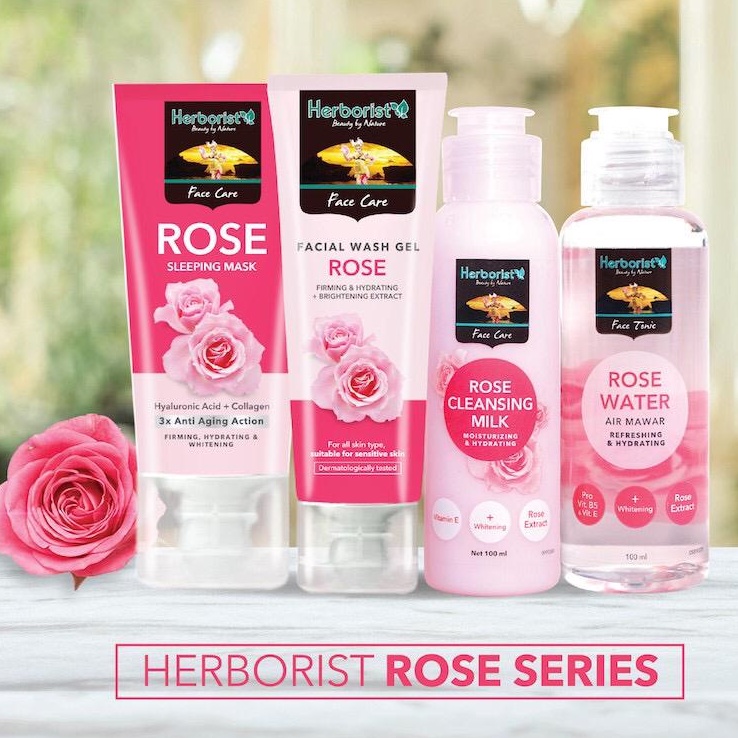 ✦SINAR✦ Herborist Rose Water &amp; Rose Milk Cleanser (Air Mawar &amp; Pembersih Make Up)