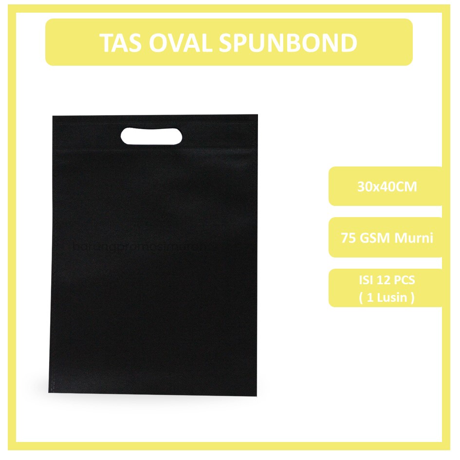 

GOODIE BAG SPUNBOND OVAL 30x40 / Tas Belanja Murah / Kantong Belanja / Tas Souvenir