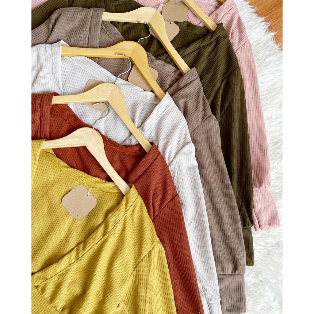 Claudia Cardy / Cardigan / Waffle Uniqlo / Premium / Termurah / BISA COD