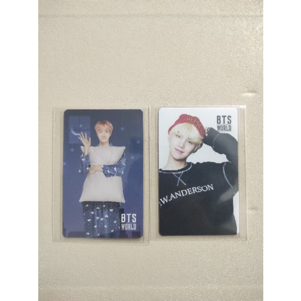 BTS WORLD DOUBLE SIDE SUGA GAME COUPON JHOPE IJO SUGA RM