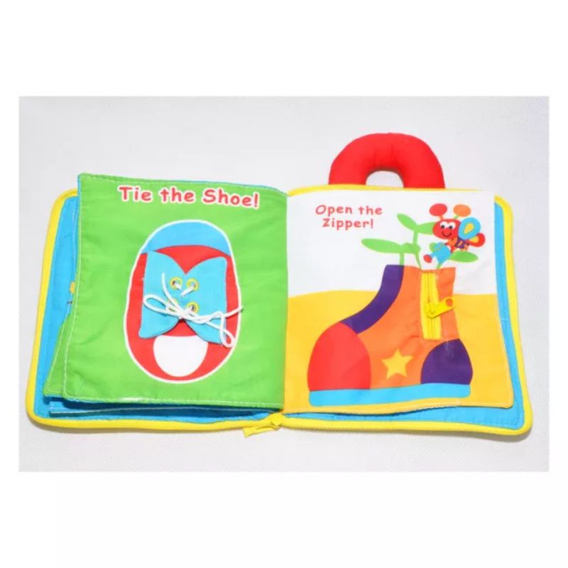 New Mainan Buku Kain Bayi Soft Book Edukasi Belajar Mandiri