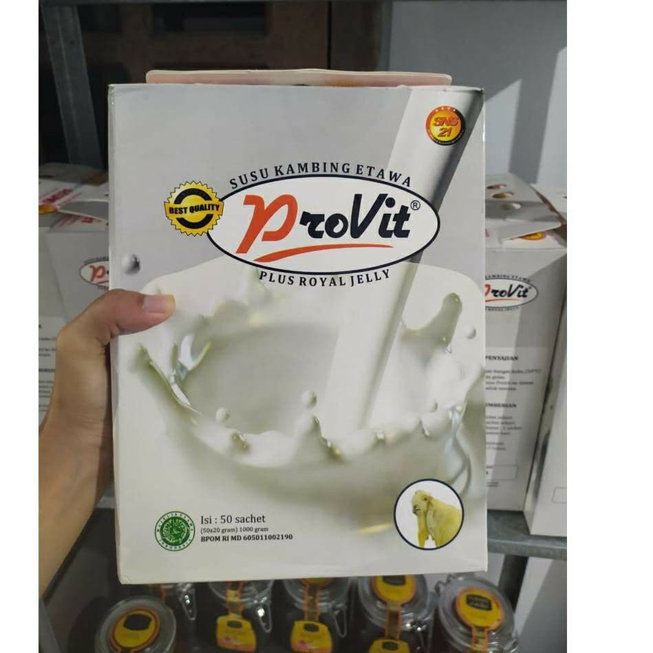 Susu Kambing Etawa Provit Plus Royal Jelly Original - isi 10 Sachet