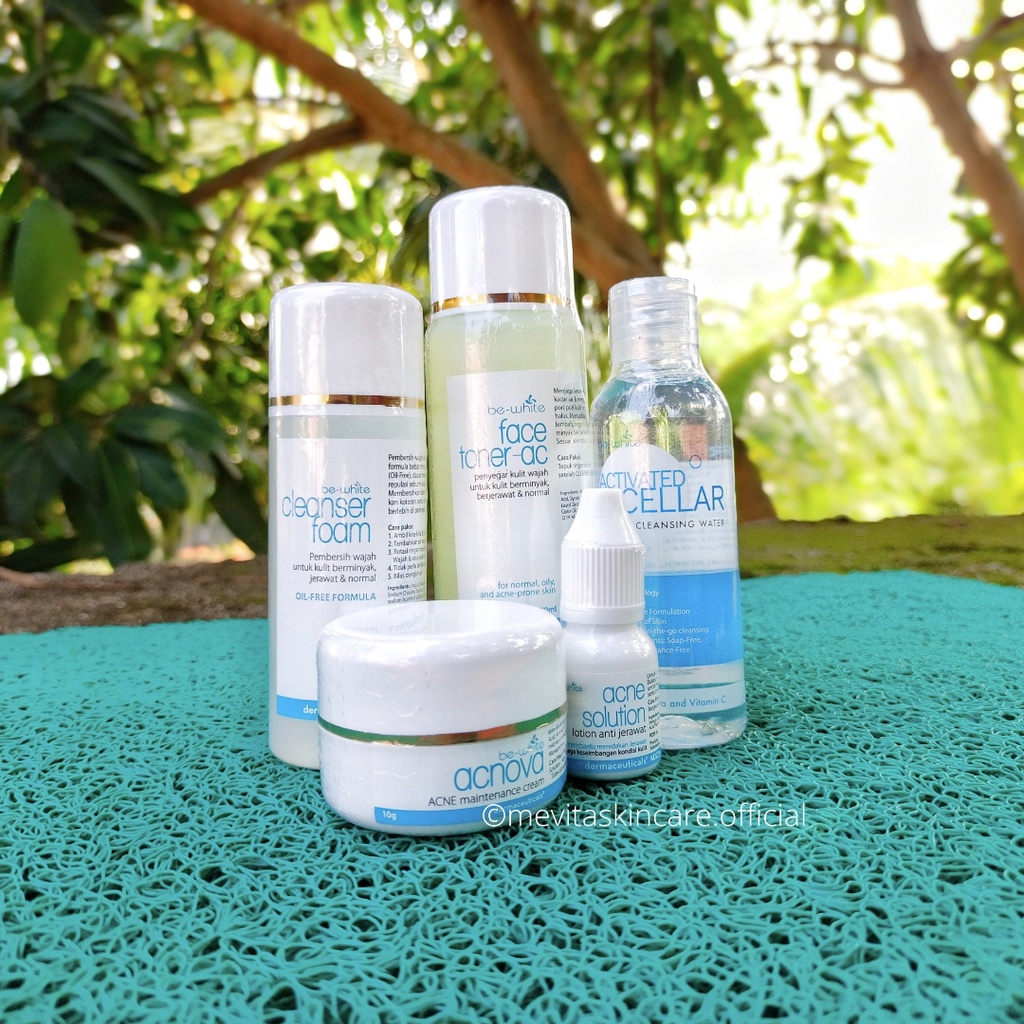 [BPOM] Paket Skincare Acne Be-White | Untuk Kulit Wajah Berjerawat dan Berminyak