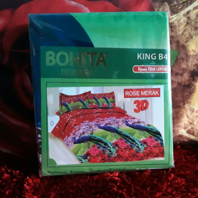 Sprei bonita 3D rose merak 180x200(b4)