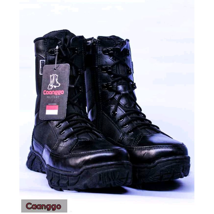 Sepatu Pdl Kulit Sapi Asli Safety Boots CAANGGO MILITARY