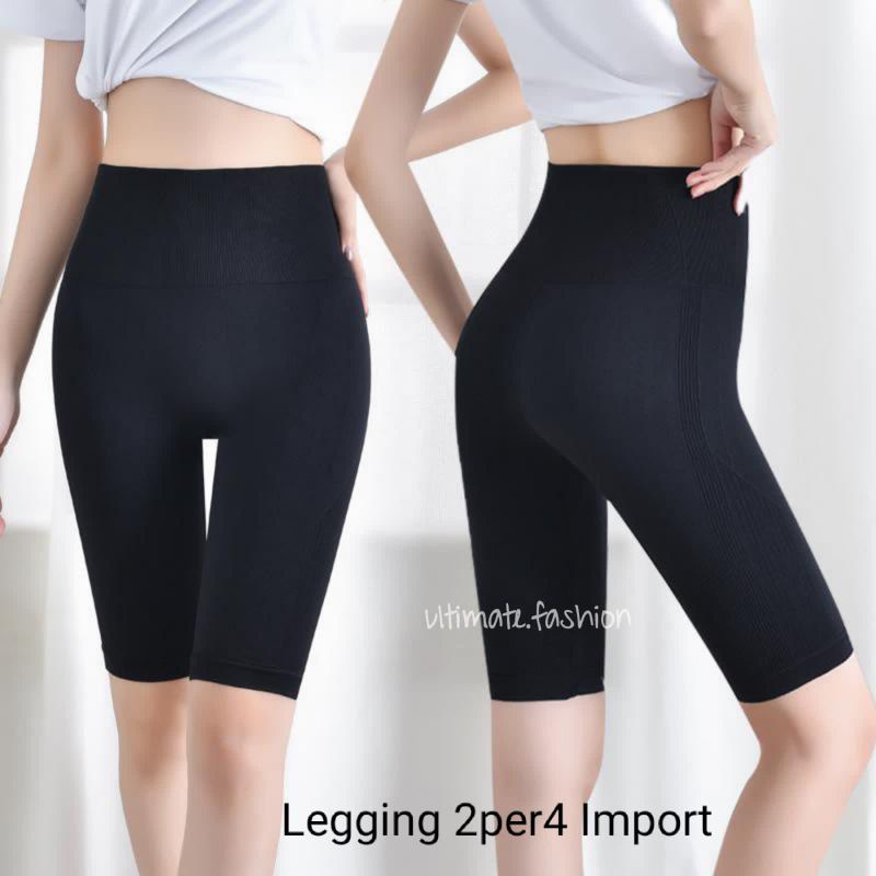 Legging 2per4 Polos - Legging Selutut import