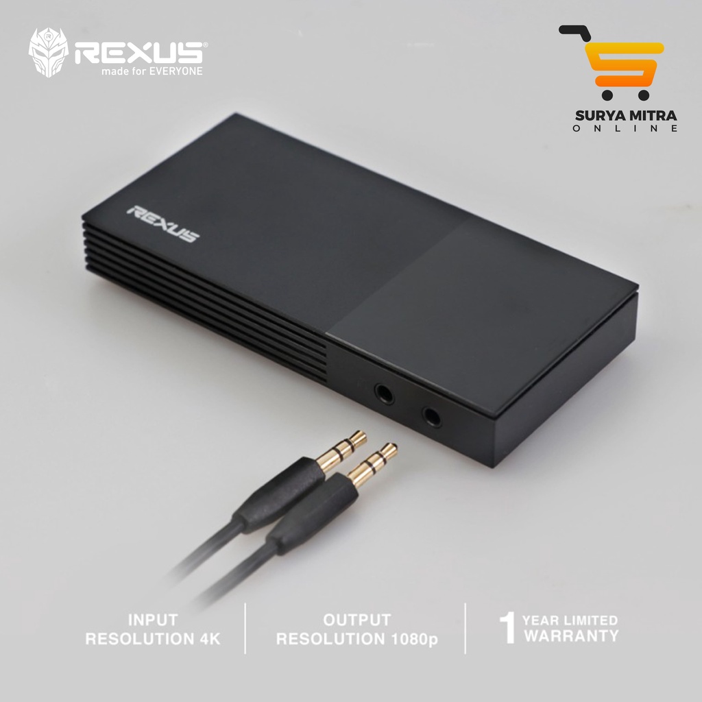 Rexus HD200 HDMI 4K Game Capture Card Stream and Record