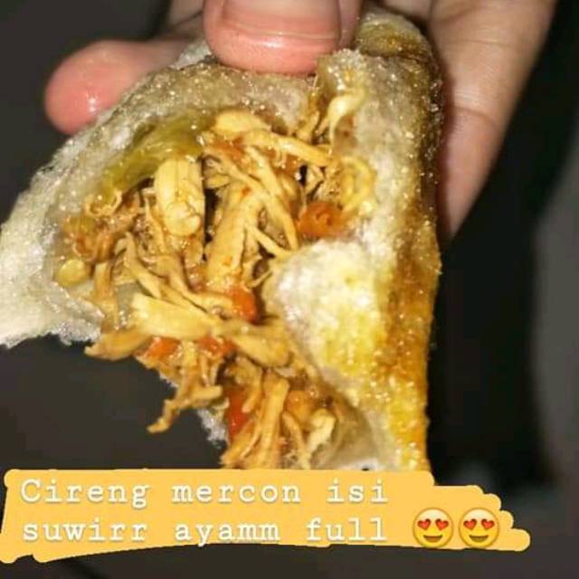 

Cireng mercon isi ayam suwir HOMEMADE