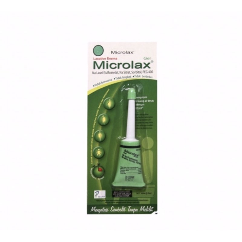 Microlax gel 5 ml ( mengatasi susah buang air besar tanpa sakit perut )