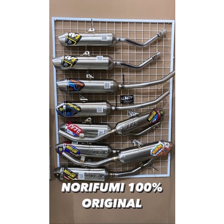 KNALPOT NORIFUMI KNALPOT MOTOR TRAIL SUPERMOTO HONDA CRF 150L, KLX DTRACKER & YAMAHA WR 155