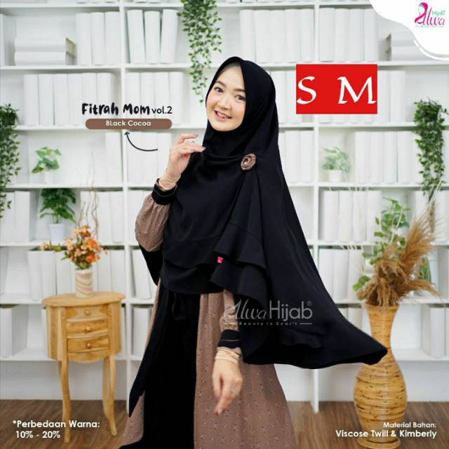 Gamis original set syari fitrah mom by alwa hijab