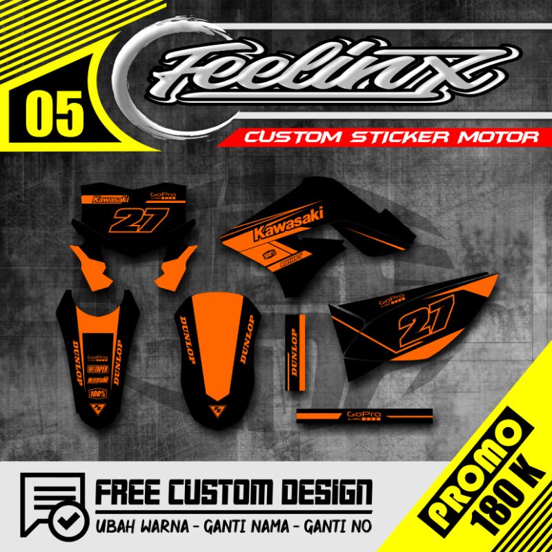 DECAL KLX OLD ORANGE