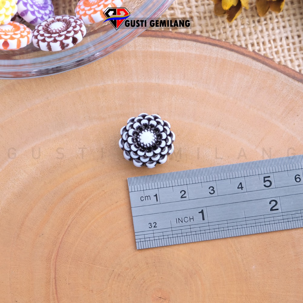 Isi 6 Bahan Aksesoris Bunga Raflesia Wanita 15MM