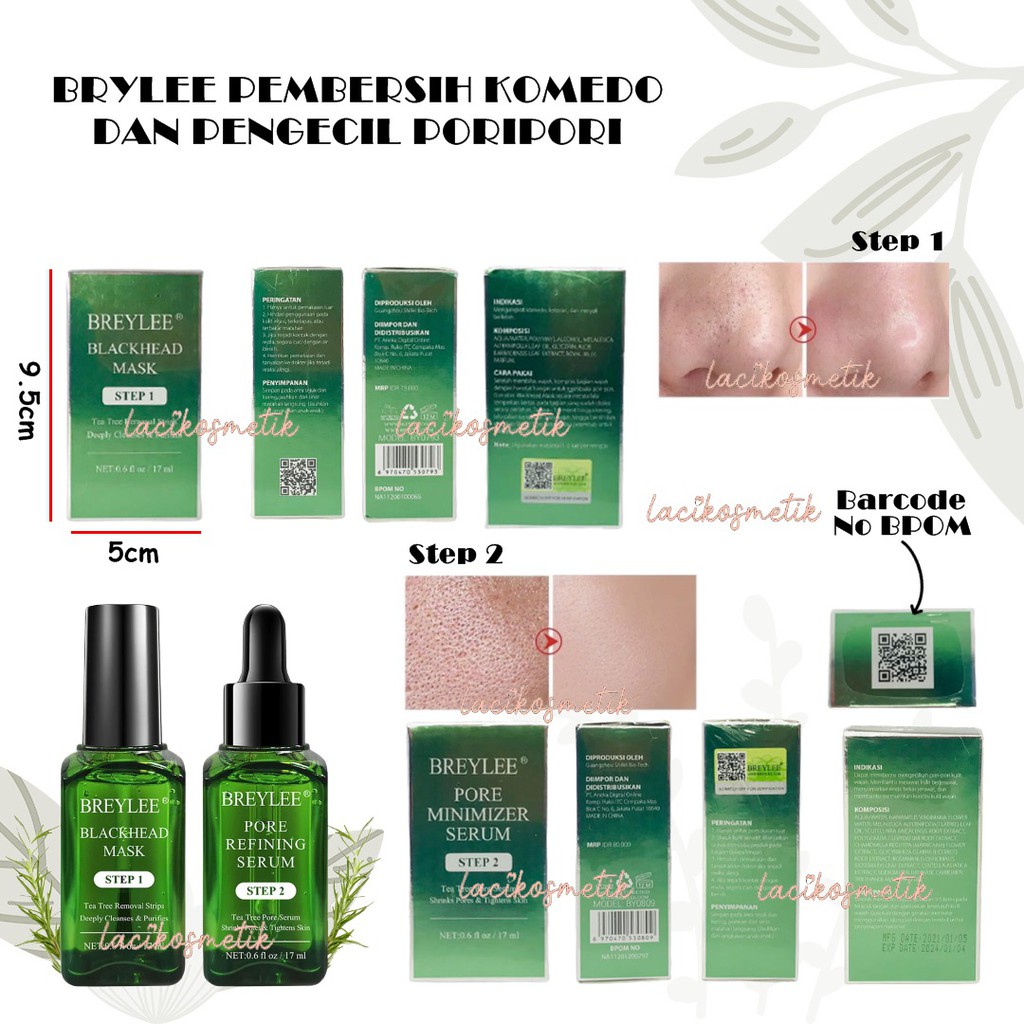 ✨LACIKOSME✨ BREYLEE BLACKHEAD MASK SERUM - SHEET MASK SERUM KOMEDO MASKER WAJAH BPOM