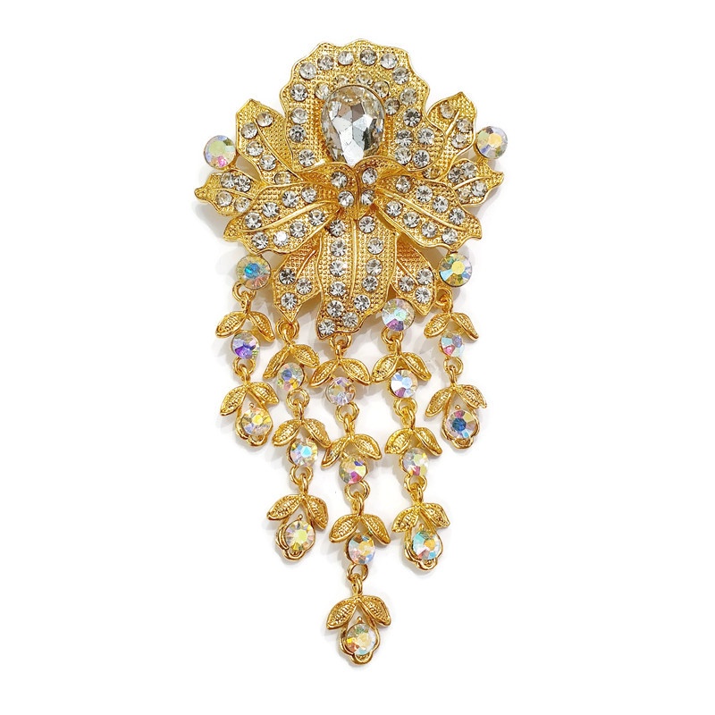 Bros Kebaya Susun Jumbo Flowie/Bros Penganten Bros Manten/Bros Besar/Bros Rumbai-New Mawar