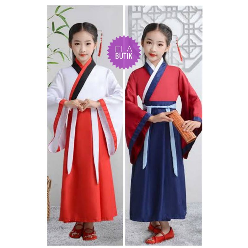 kostum cina anak-hanfu anak-baju adat cina-kostum internasional-imlek-hanfu